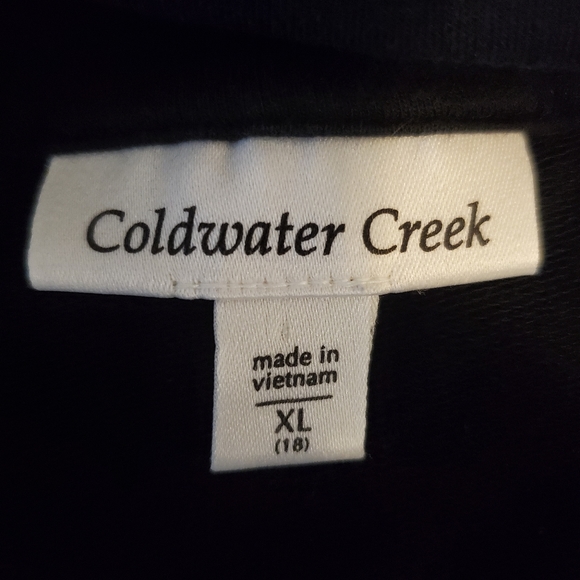 Coldwater Creek Full Zip Ruffle Top - Picture 4 of 6